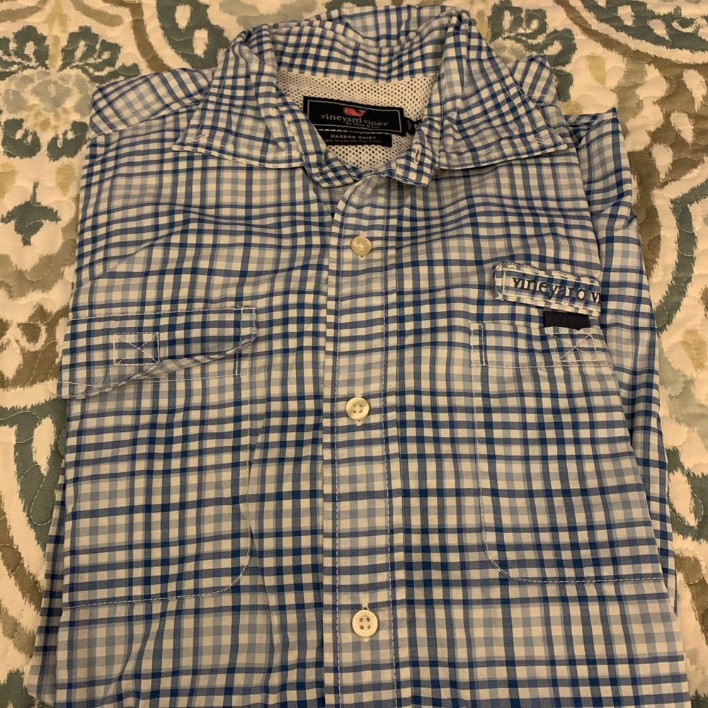 Men vineyard vines mesh shirt